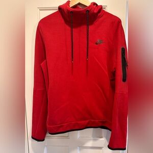 Nike Tech Fleece Pullover Sweatshirt - Men’s size Medium Red